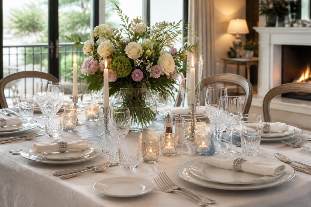 découvrez comment décorer une table de fête avec des centres de table élégants et maîtrisez l'art de recevoir pour impressionner vos invités.