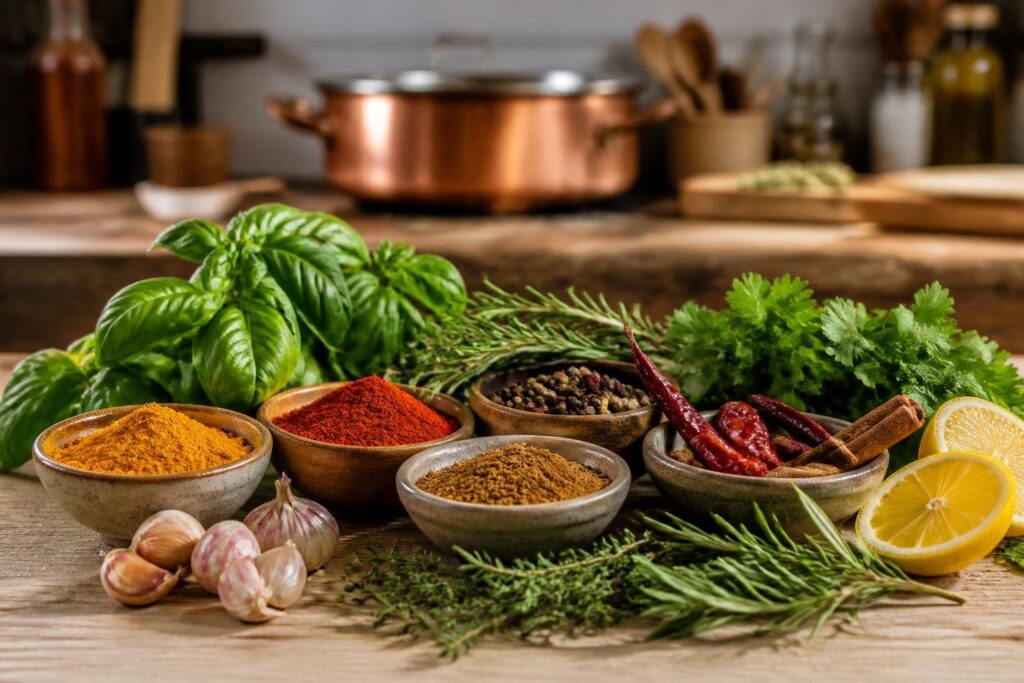 découvrez comment associer parfaitement épices et aromates pour sublimer vos plats en cuisine. astuces et conseils pour un équilibre de saveurs réussi.