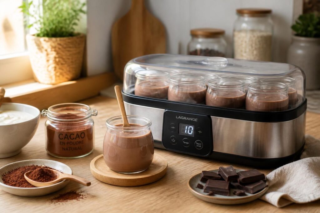 découvrez comment préparer facilement un délicieux yaourt au chocolat maison avec votre yaourtière. une recette gourmande et simple pour un dessert fait maison qui plaira à toute la famille.