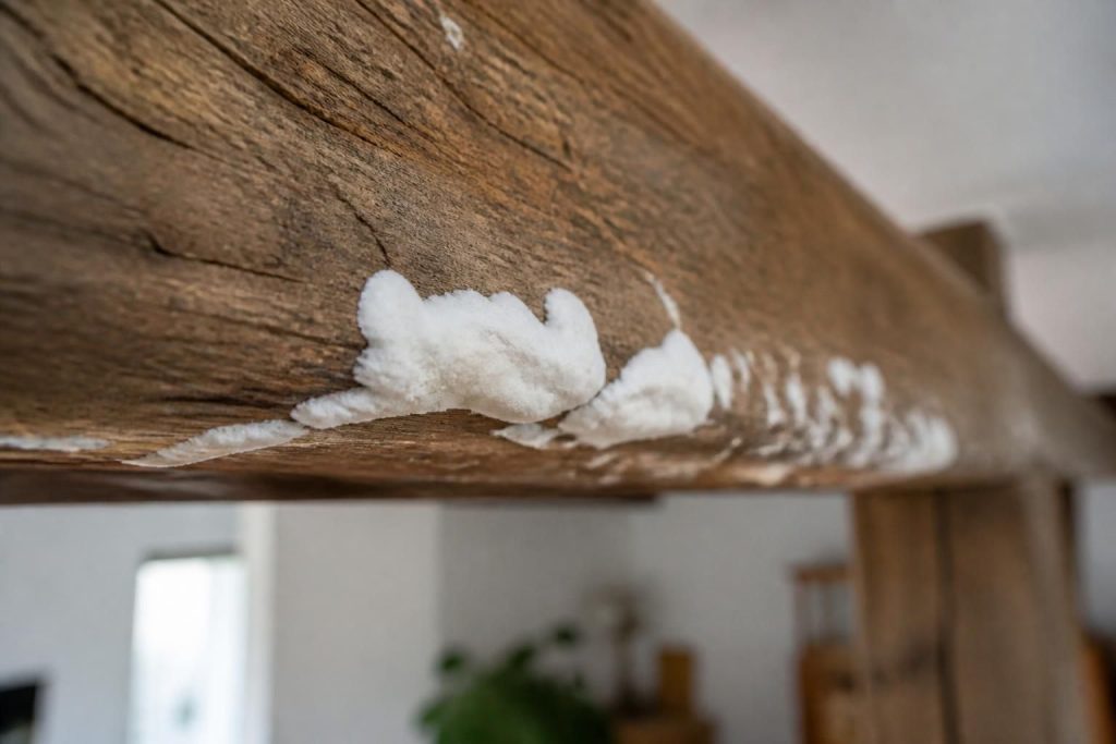 découvrez comment identifier un champignon blanc sur une poutre en bois et les méthodes efficaces pour le traiter afin de préserver la solidité de votre structure.