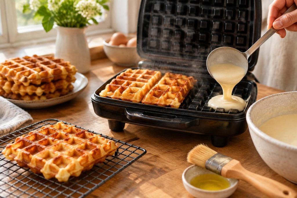 découvrez nos astuces pour maîtriser la cuisson au gaufrier et réussir des gaufres bien dorées, croustillantes à l’extérieur et moelleuses à cœur.