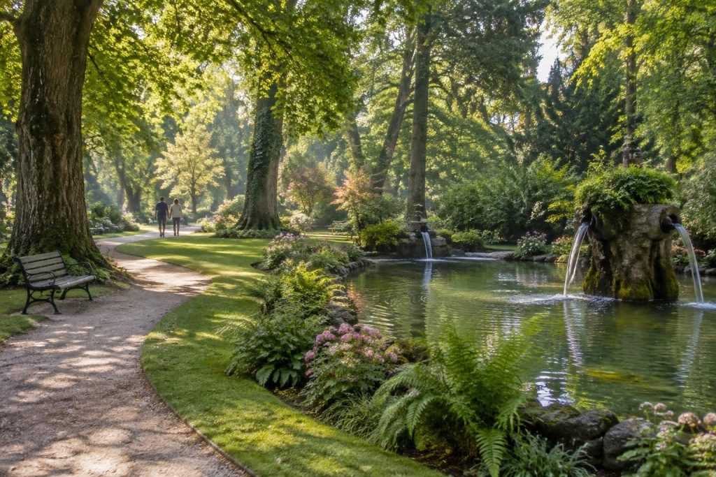 découvrez le parc des sept fonts, un havre de paix idéal pour se promener au cœur de la nature, se détendre et se ressourcer en toute sérénité.