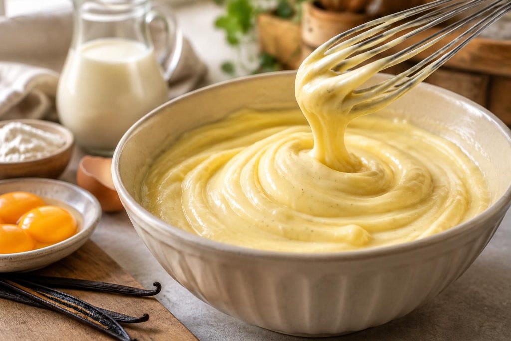 découvrez nos astuces pour réussir une crème pâtissière onctueuse et savoureuse : ingrédients, cuisson et conseils pour une texture parfaite.