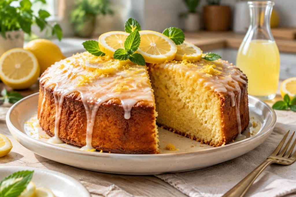 découvrez une recette de gâteau au limoncello, moelleux et délicatement parfumé au citron, idéale pour un dessert ensoleillé et gourmand.