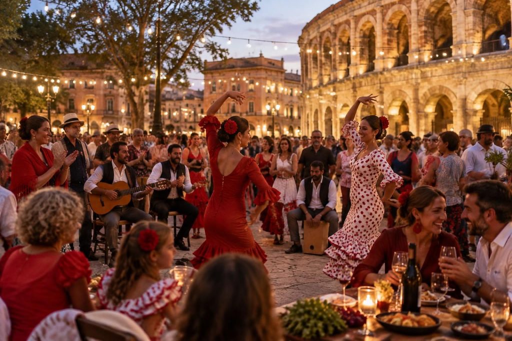 découvrez la feria des vendanges à nîmes : traditions taurines, bodegas, musique et ambiance festive pour vivre un rendez-vous authentique au cœur de la ville.